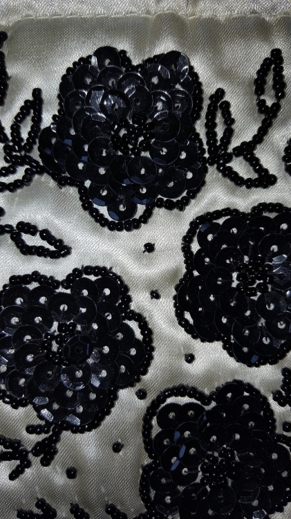 Beaded Satin Drawstring Bag - Image 3