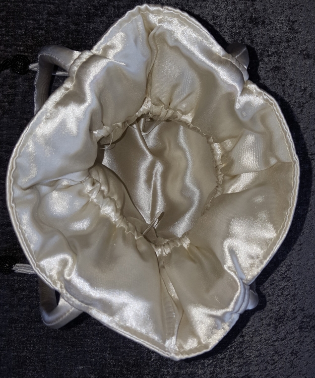 Beaded Satin Drawstring Bag - Image 4
