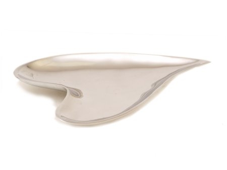 Polished Aluminium Heart Dish - Medium