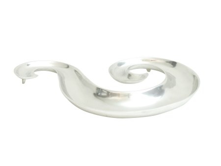 Polished Aluminium Spiral Dish - Medium
