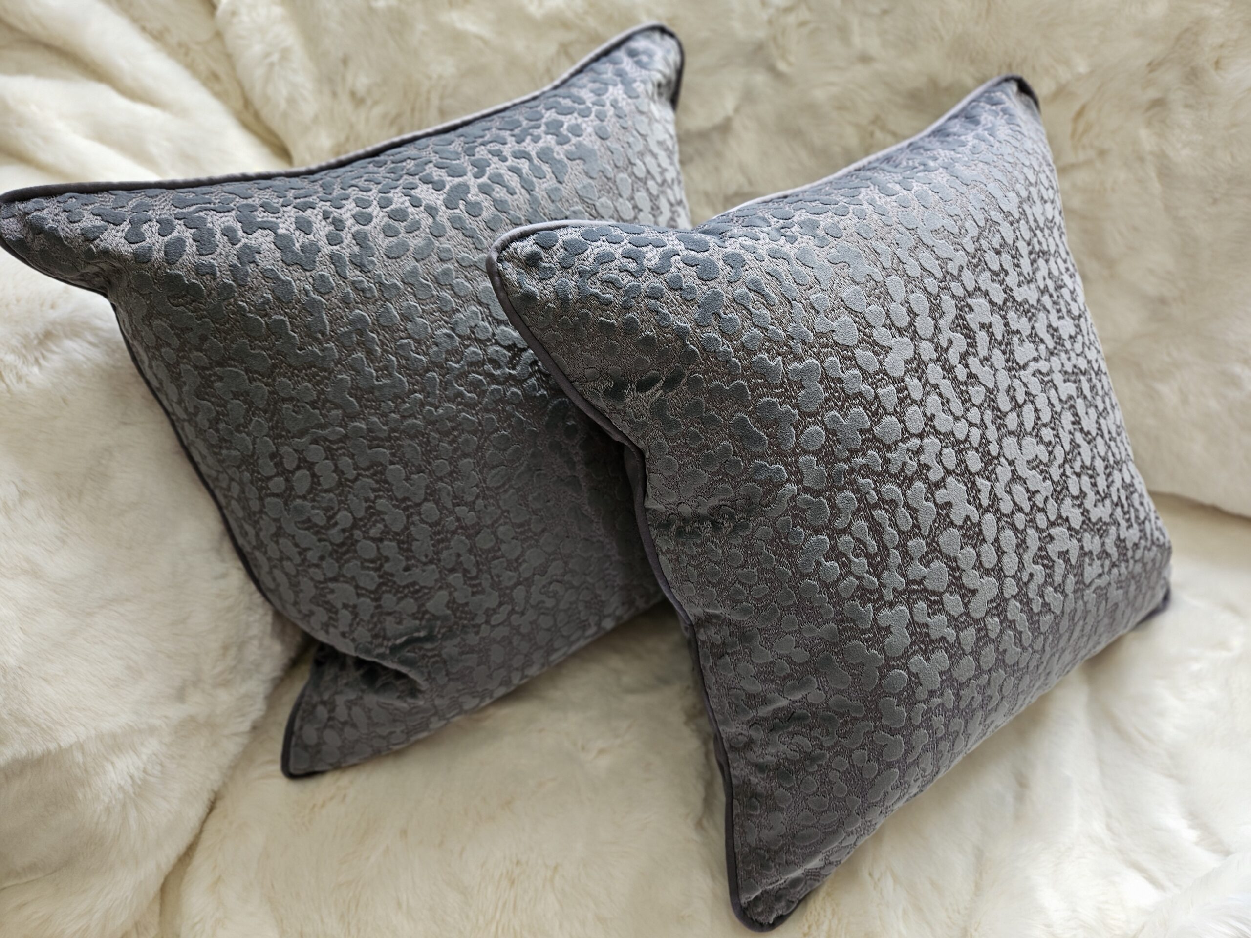 50x50cm Designer Handmade Scatter Cushion made with Luxury Fabric - Image 5