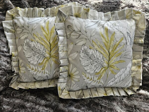 Frilled edge scatter cushion